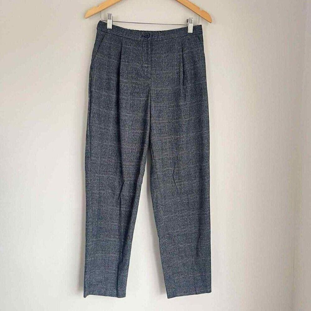 Monki High Waisted Gray Trousers Pants Size 6/28W